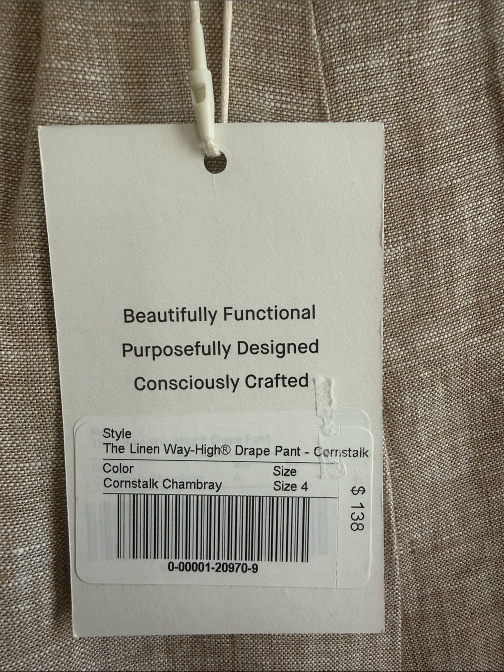 Everlane The Linen Way-High® Drape Pant in cornstalk - Picture 2 of 6